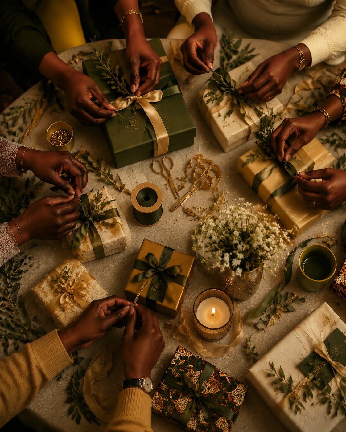 Gift wrapping with care